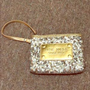 Nine West Glitter Wristlet